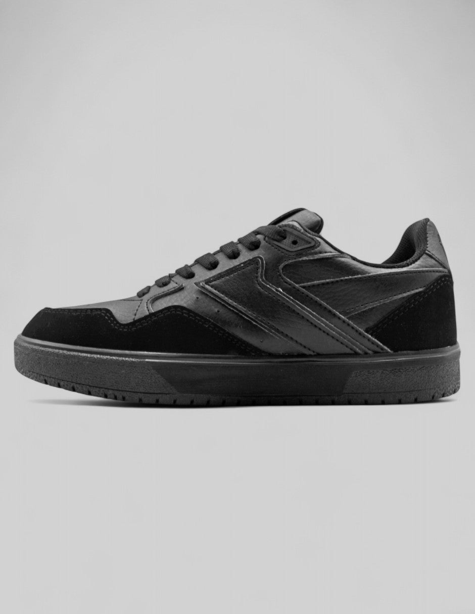 Tenis con cordones Higline Piel vegana - Negro