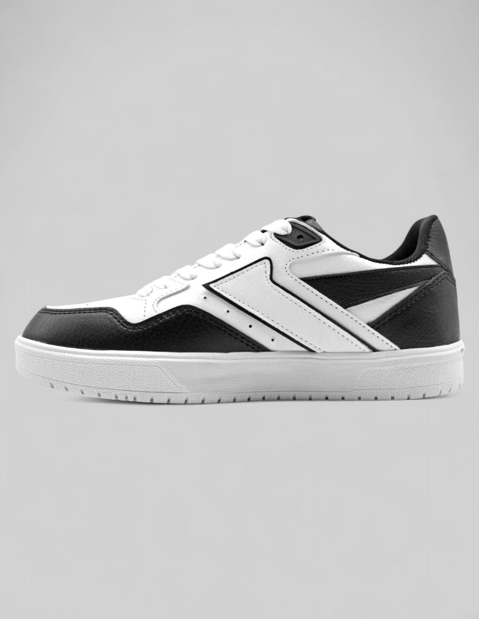 Tenis con cordones Higline Piel vegana - Negro