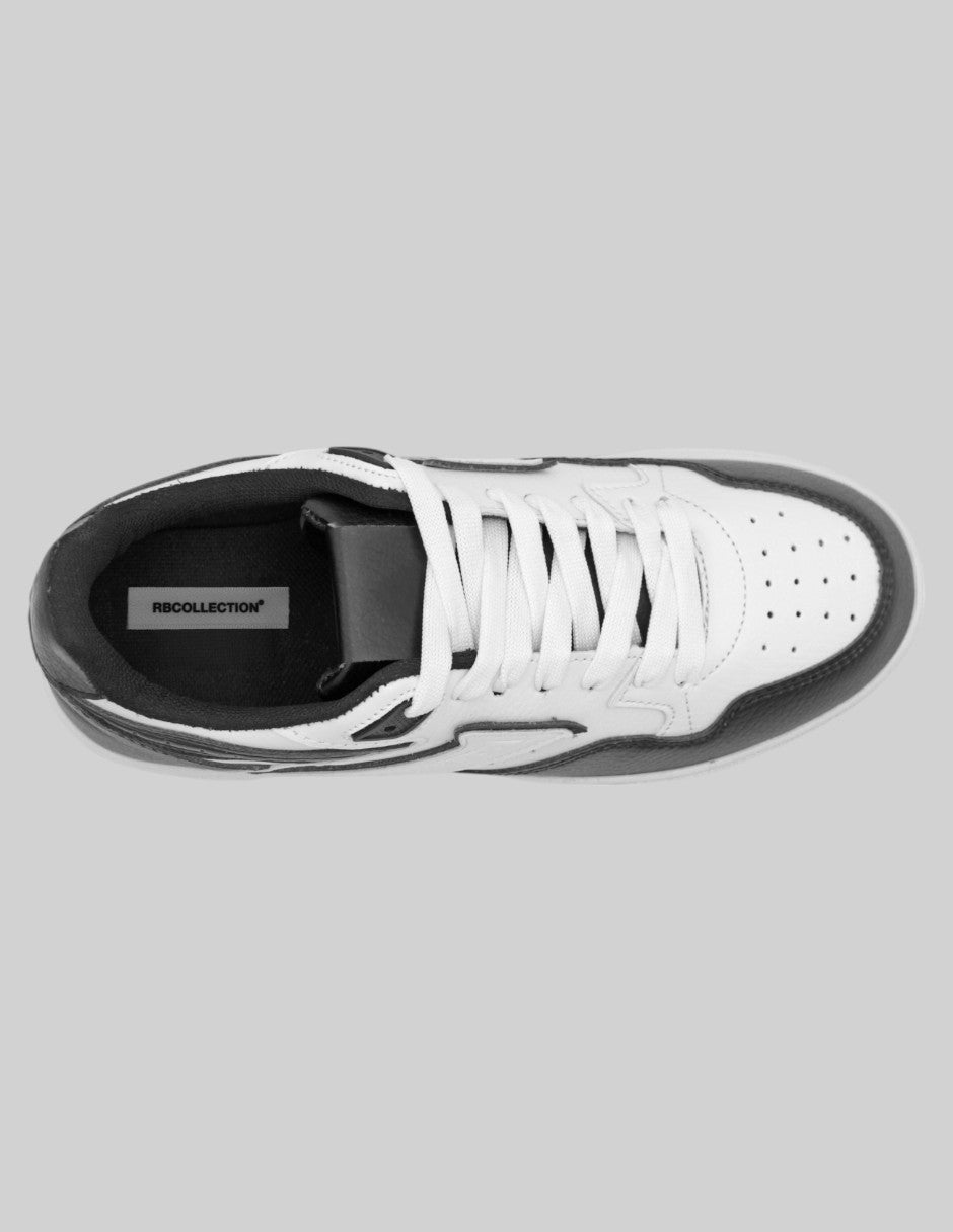 Tenis con cordones Higline Piel vegana - Negro