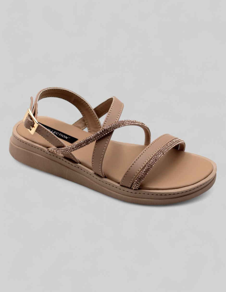 Sandalias con plataforma Exterior Textil Color Beige Para Mujer De RBCOLLECTION