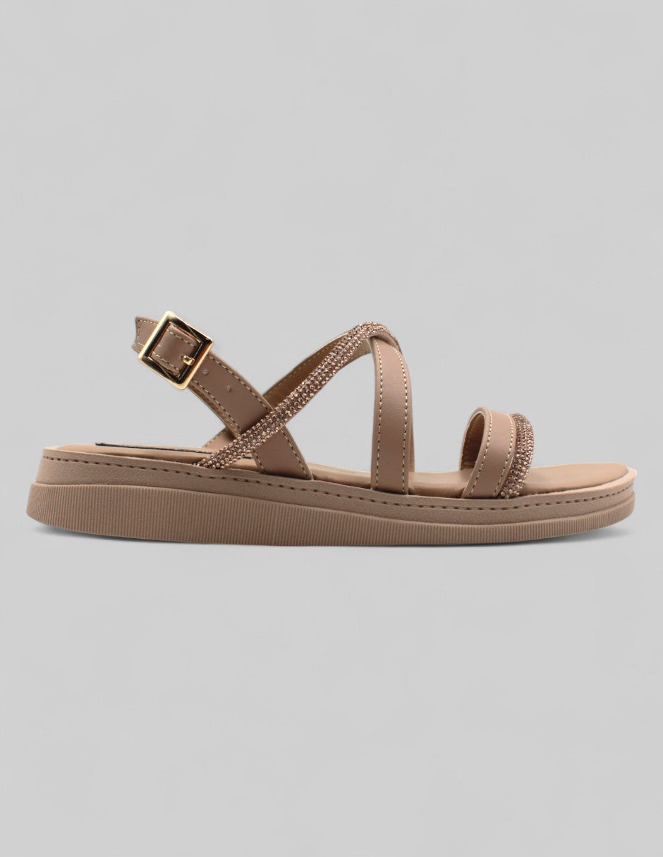 Sandalias con plataforma Han Made Piel vegana - Beige