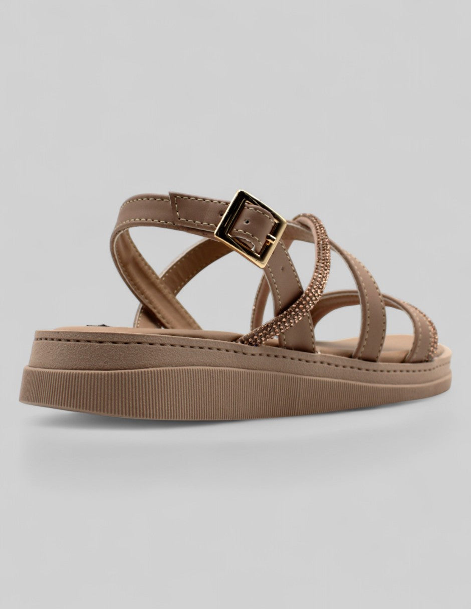 Sandalias con plataforma Han Made Piel vegana - Beige