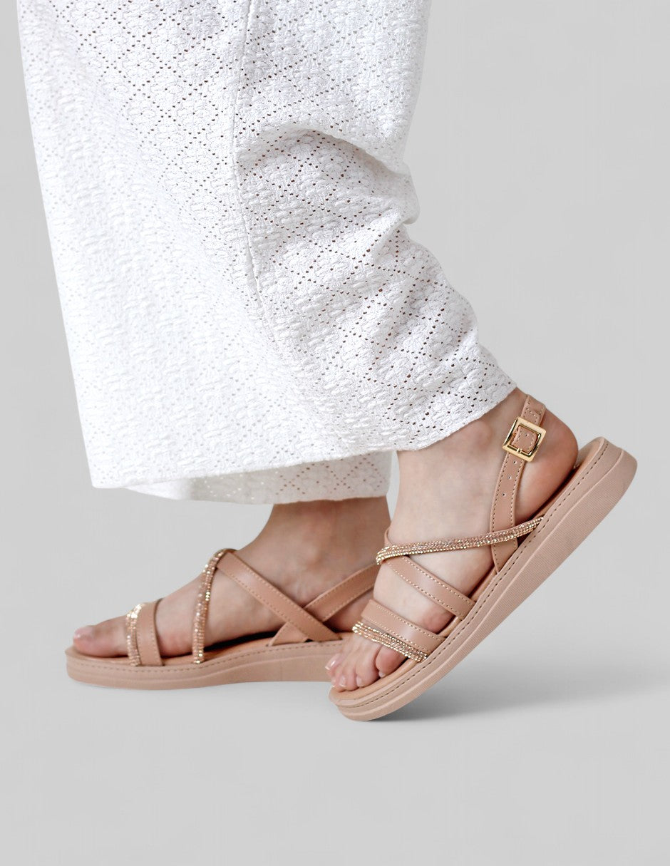 Sandalias con plataforma Han Made Piel vegana - Beige