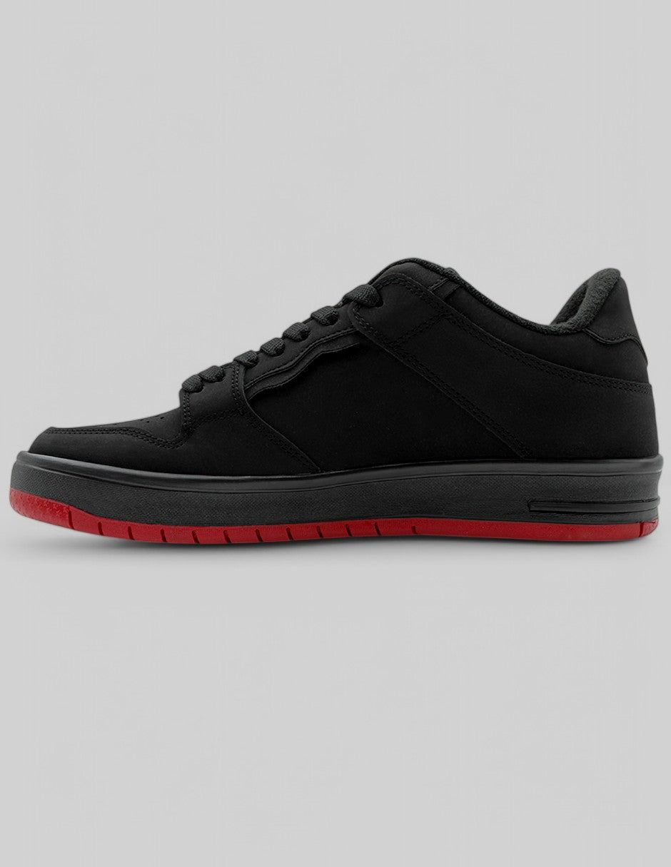 Tenis con cordones Star en Piel vegana – Negro