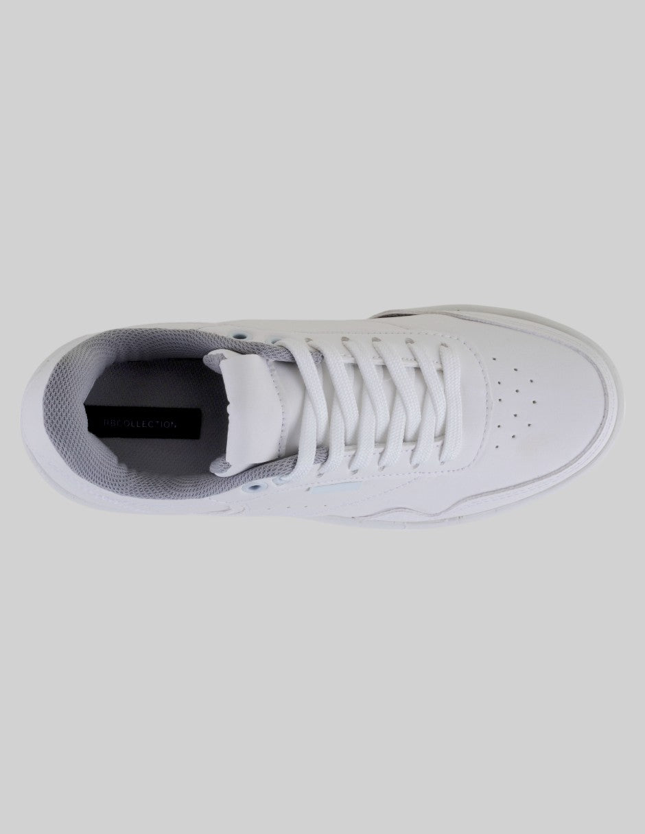 Tenis con cordones  Star en Piel vegana – Blanco