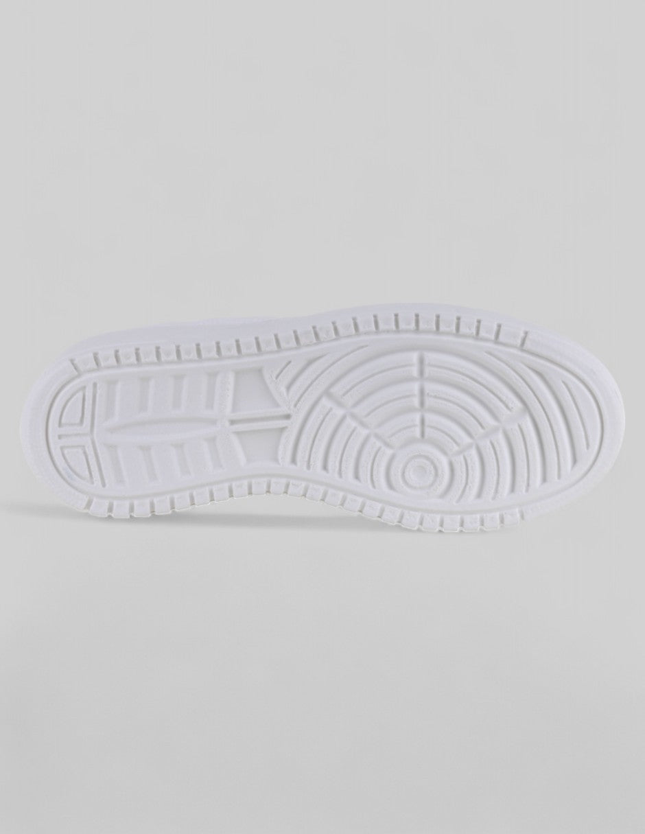 Tenis con cordones  Star en Piel vegana – Blanco