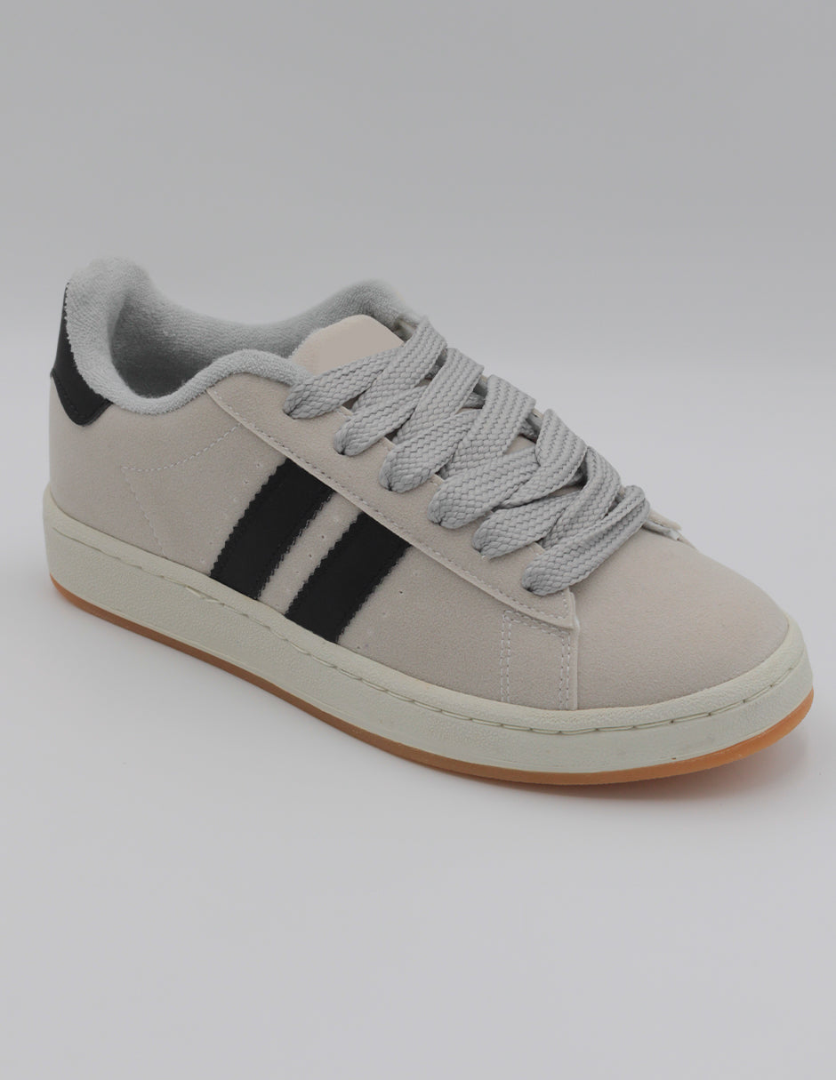 Tenis con cordones Exterior Gamuza sintética Color Gris Para Mujer De RBCOLLECTION