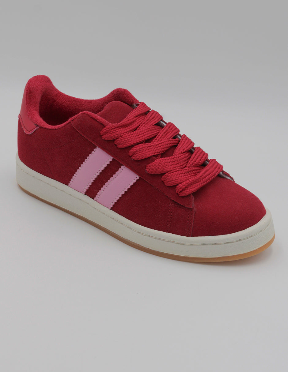 Tenis con cordones Exterior Gamuza sintética Color Rojo Para Mujer De RBCOLLECTION