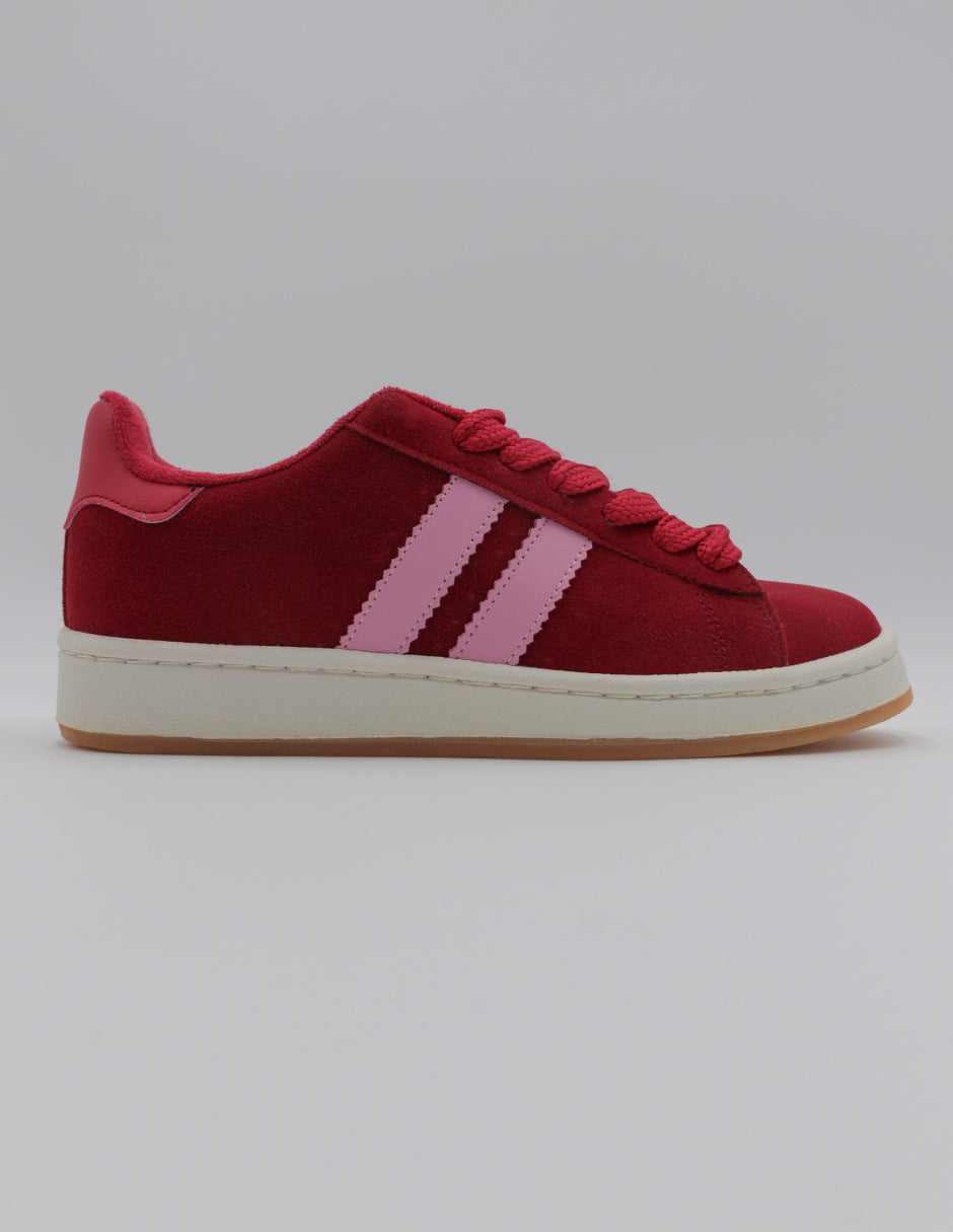 Tenis con cordones Bear en Gamuza sintética – Rojo