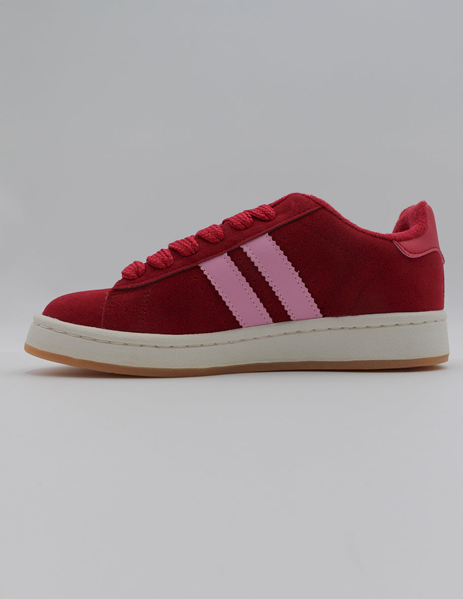 Tenis con cordones Bear en Gamuza sintética – Rojo