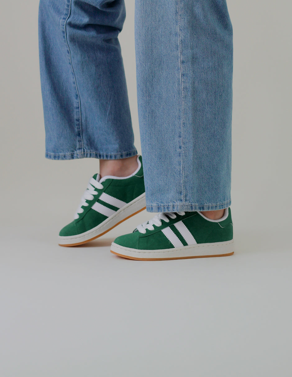 Tenis con cordones Bear en Gamuza sintética – Verde