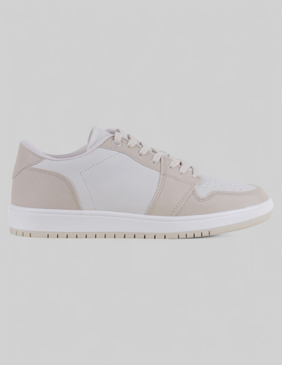 Tenis con cordones  Bear en Piel vegana – Beige