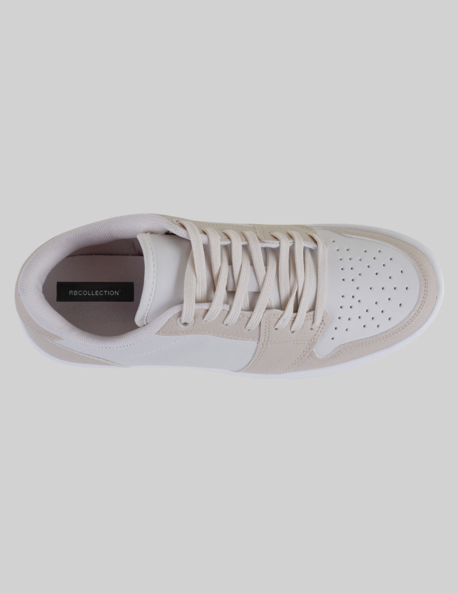 Tenis con cordones  Bear en Piel vegana – Beige