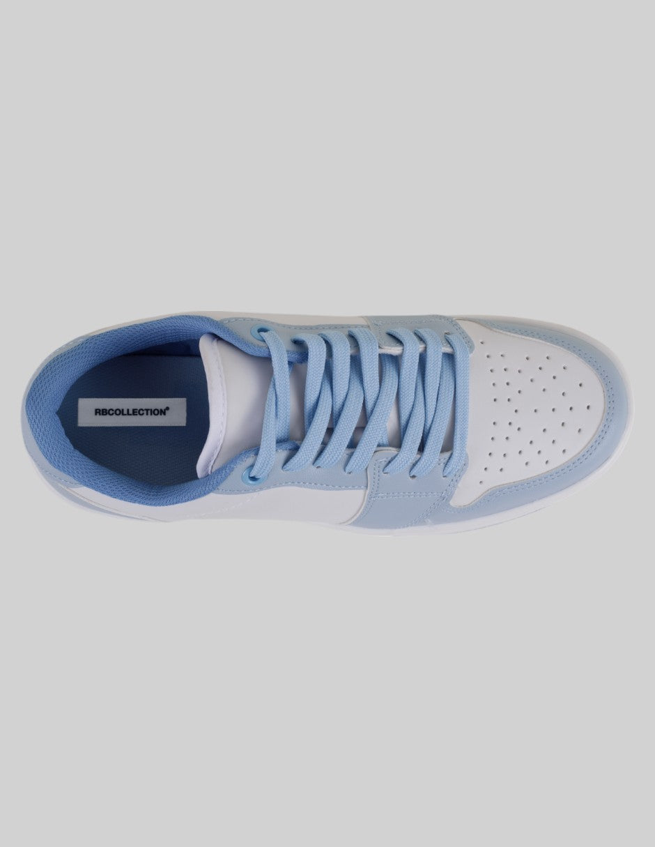 Tenis con cordones  Bear en Piel vegana – Azul