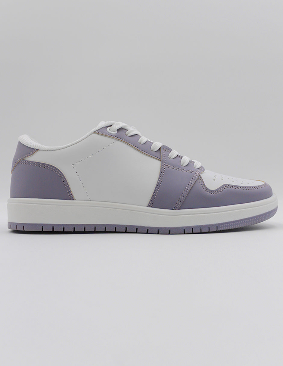 Tenis con cordones Bear en Piel vegana – Morado