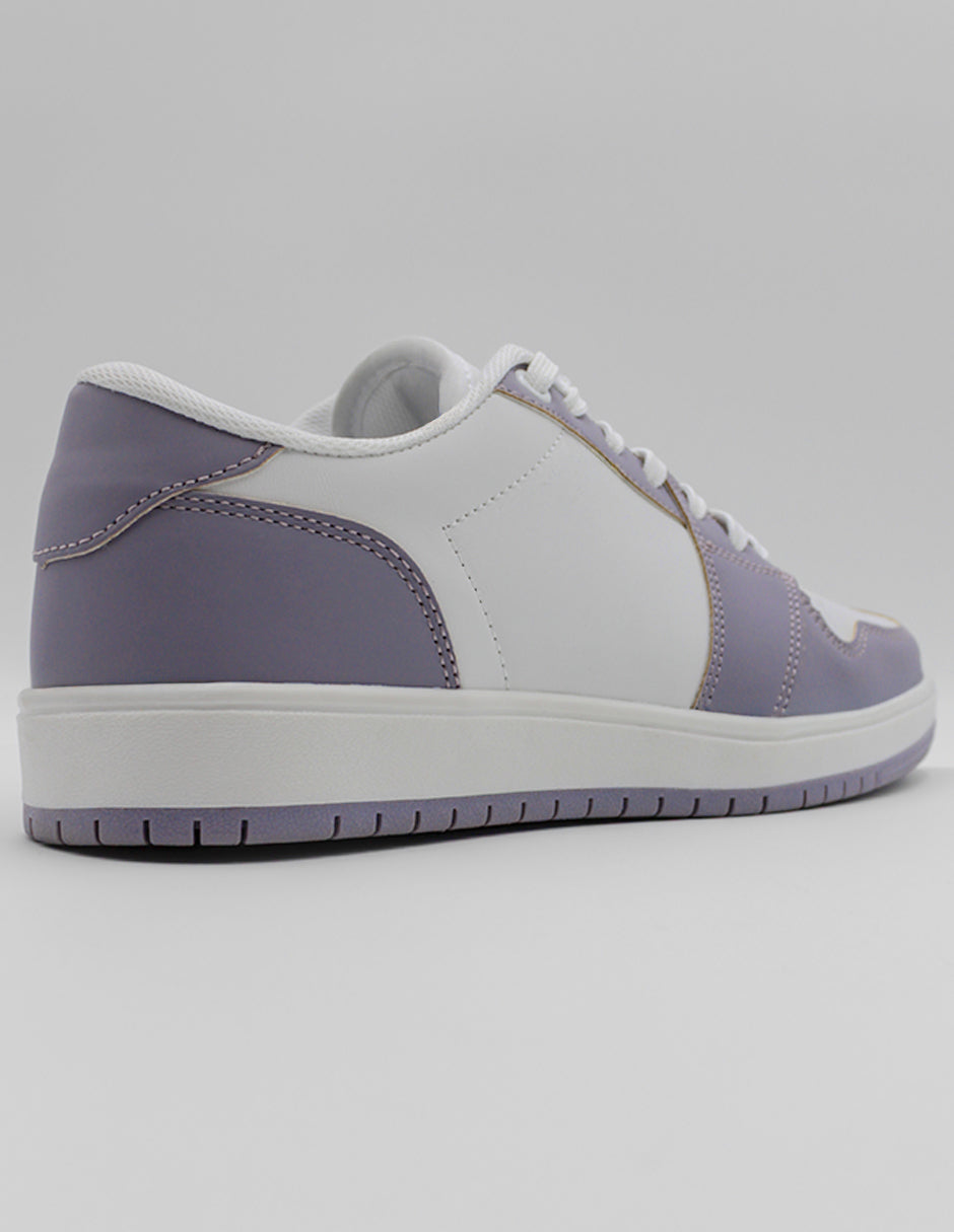 Tenis con cordones Bear en Piel vegana – Morado