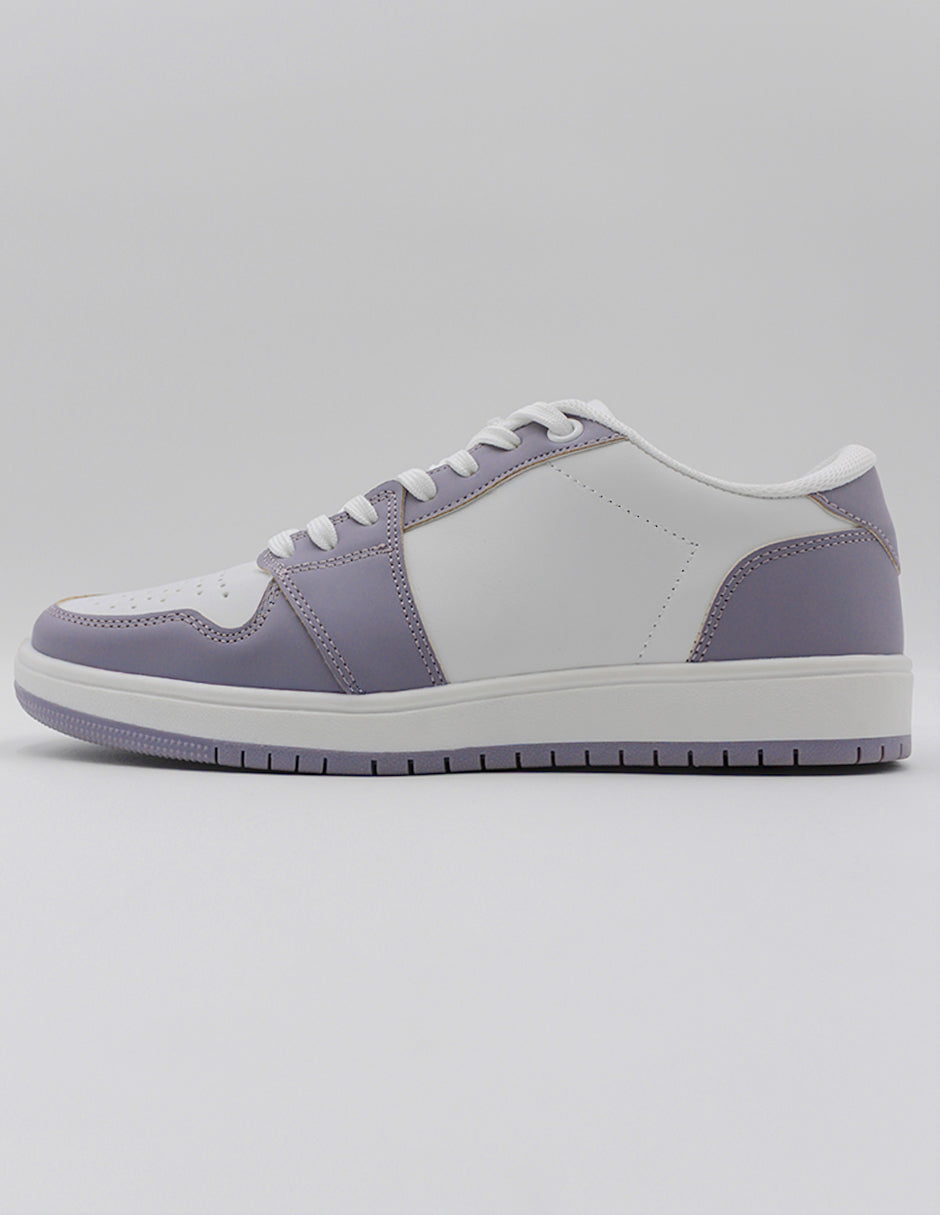 Tenis con cordones Bear en Piel vegana – Morado