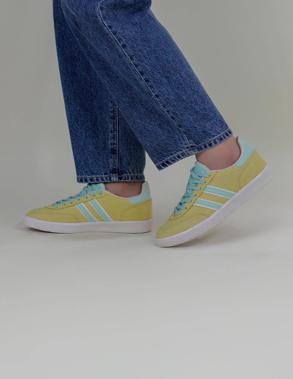 Tenis con cordones  Bear en Textil – Amarillo