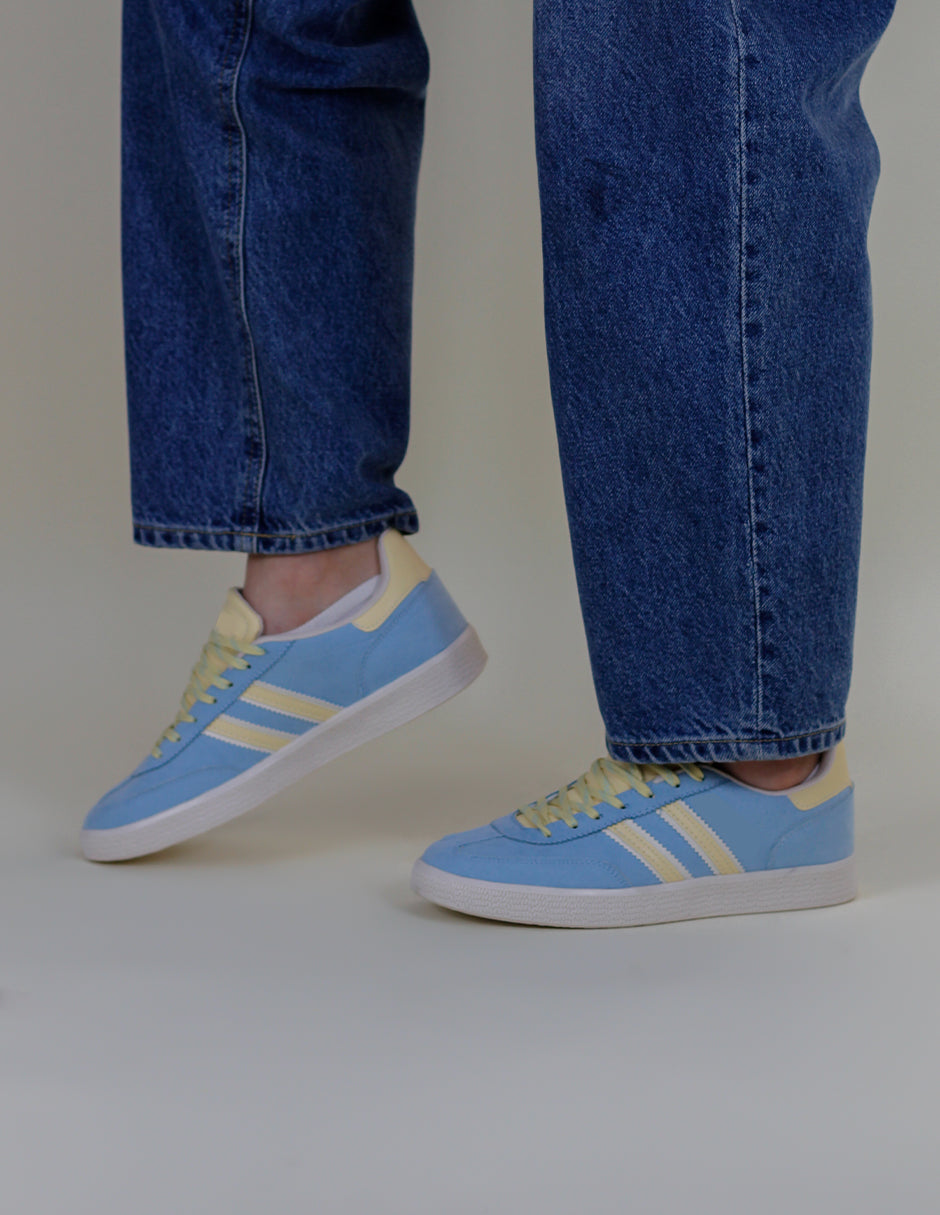 Tenis con cordones  Bear en Textil – Azul