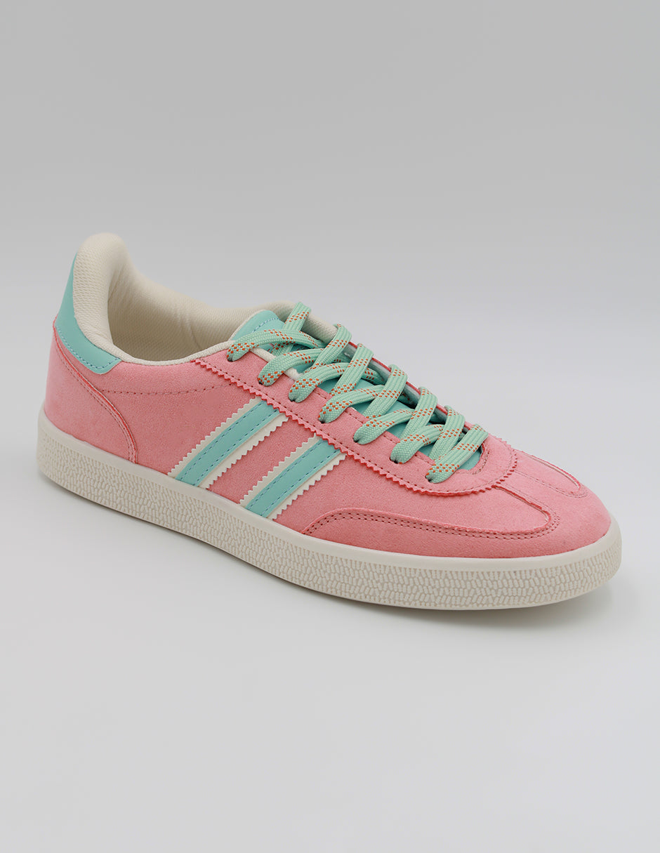 Tenis con cordones  Bear en Textil – Rosa
