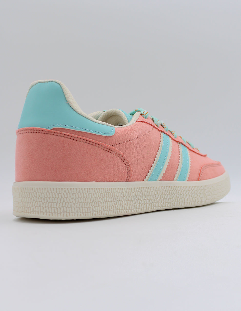 Tenis con cordones  Bear en Textil – Rosa