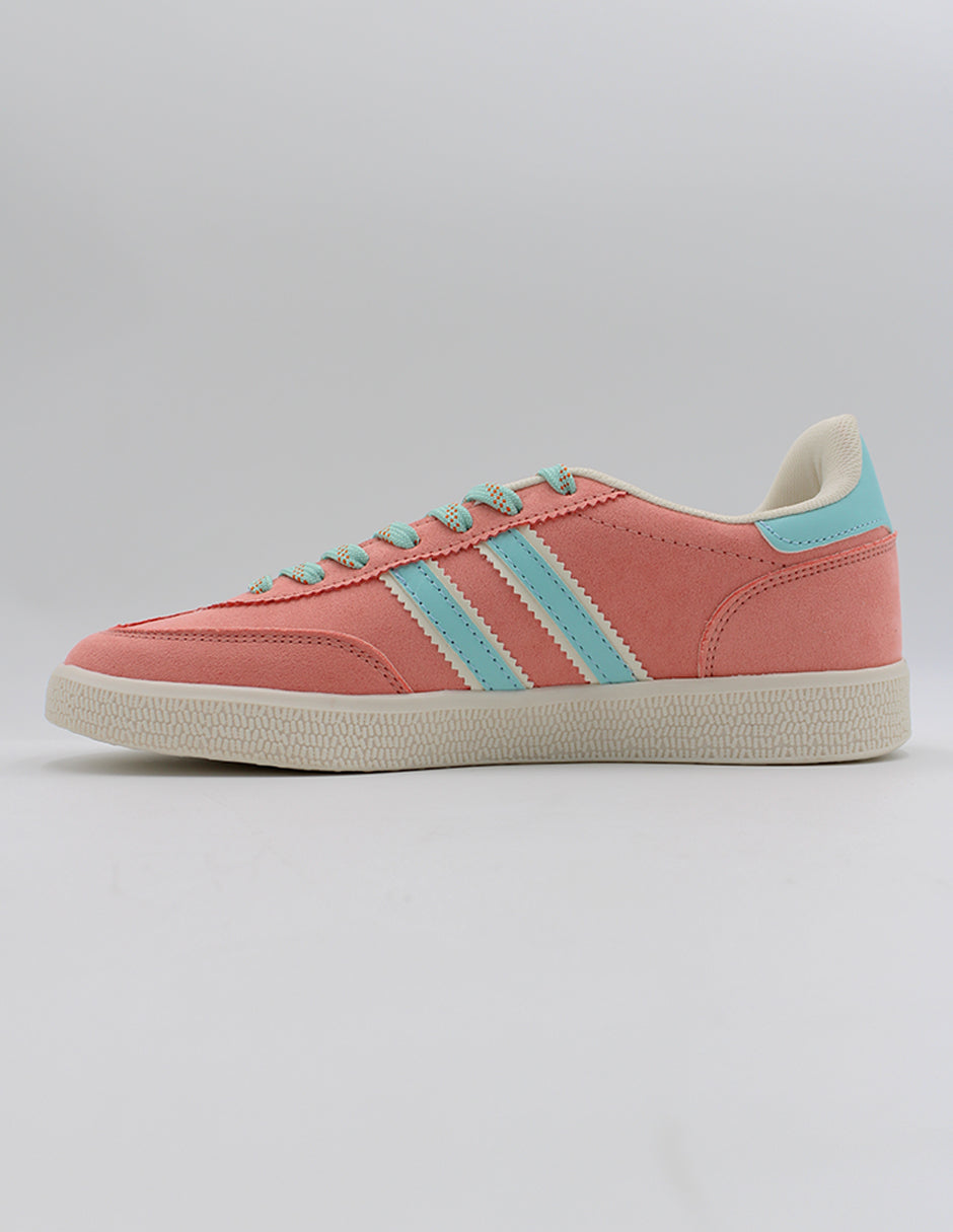 Tenis con cordones  Bear en Textil – Rosa