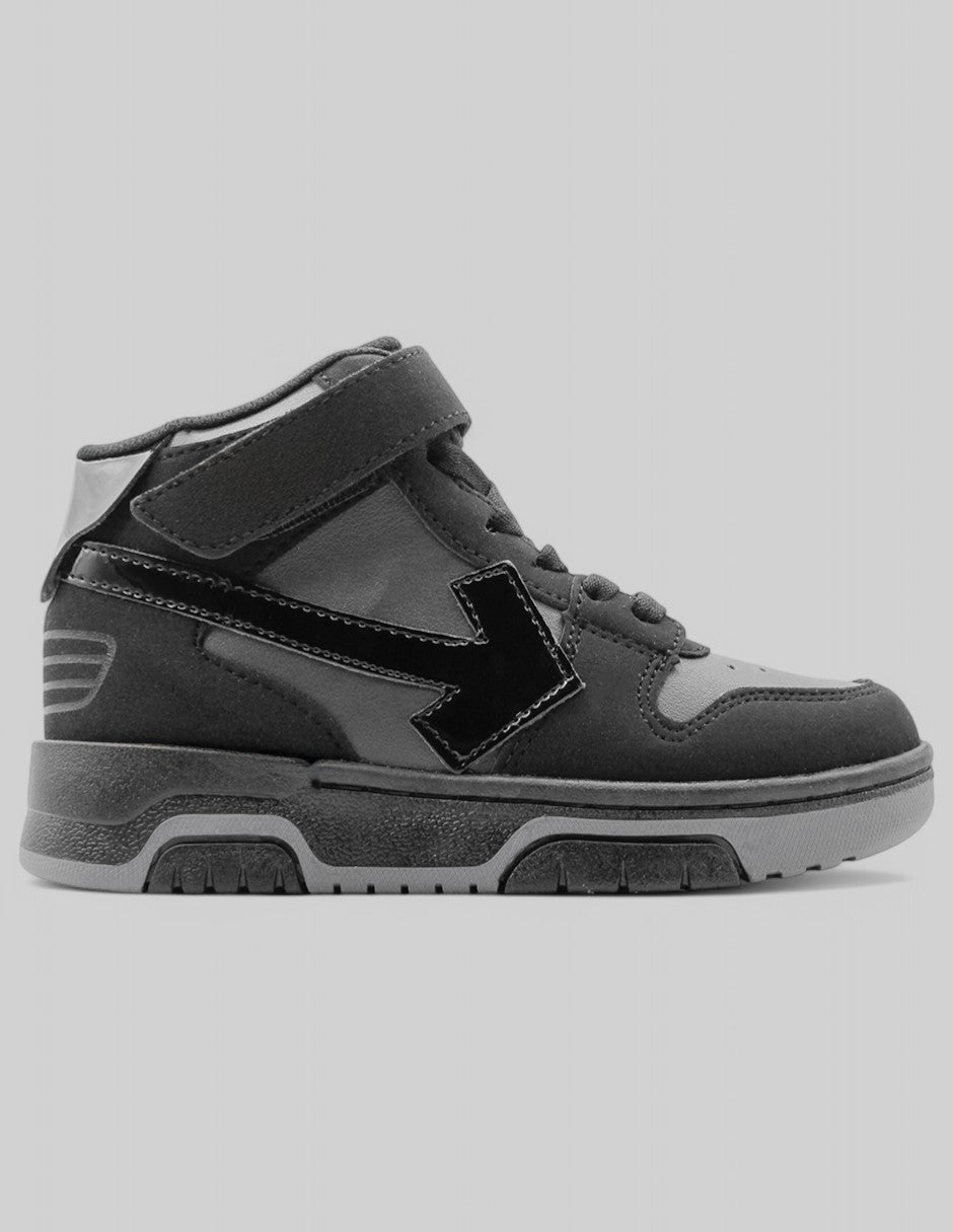 Tenis Kids en Piel vegana – Negro