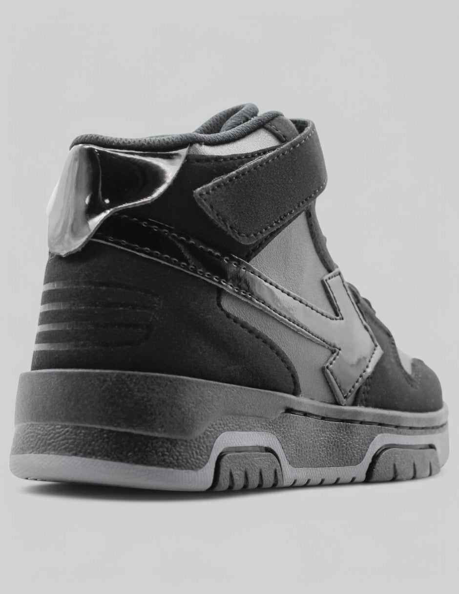 Tenis Kids en Piel vegana – Negro
