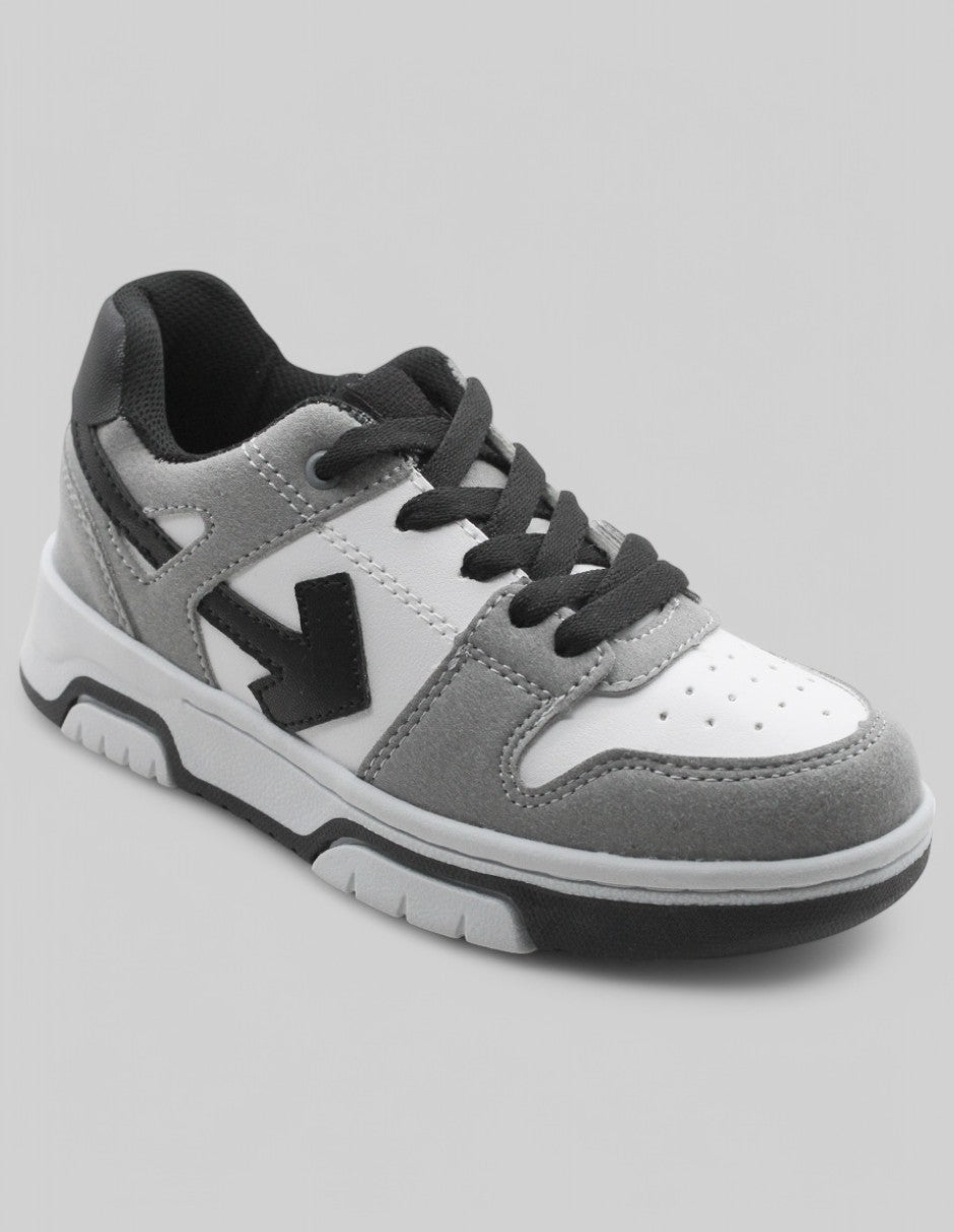 Tenis Exterior Piel vegana Color Blanco Para Niño De RBCOLLECTION