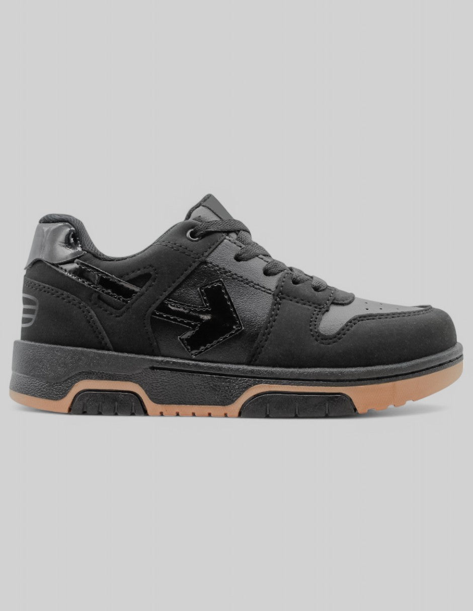 Tenis Kids en Piel vegana – Negro
