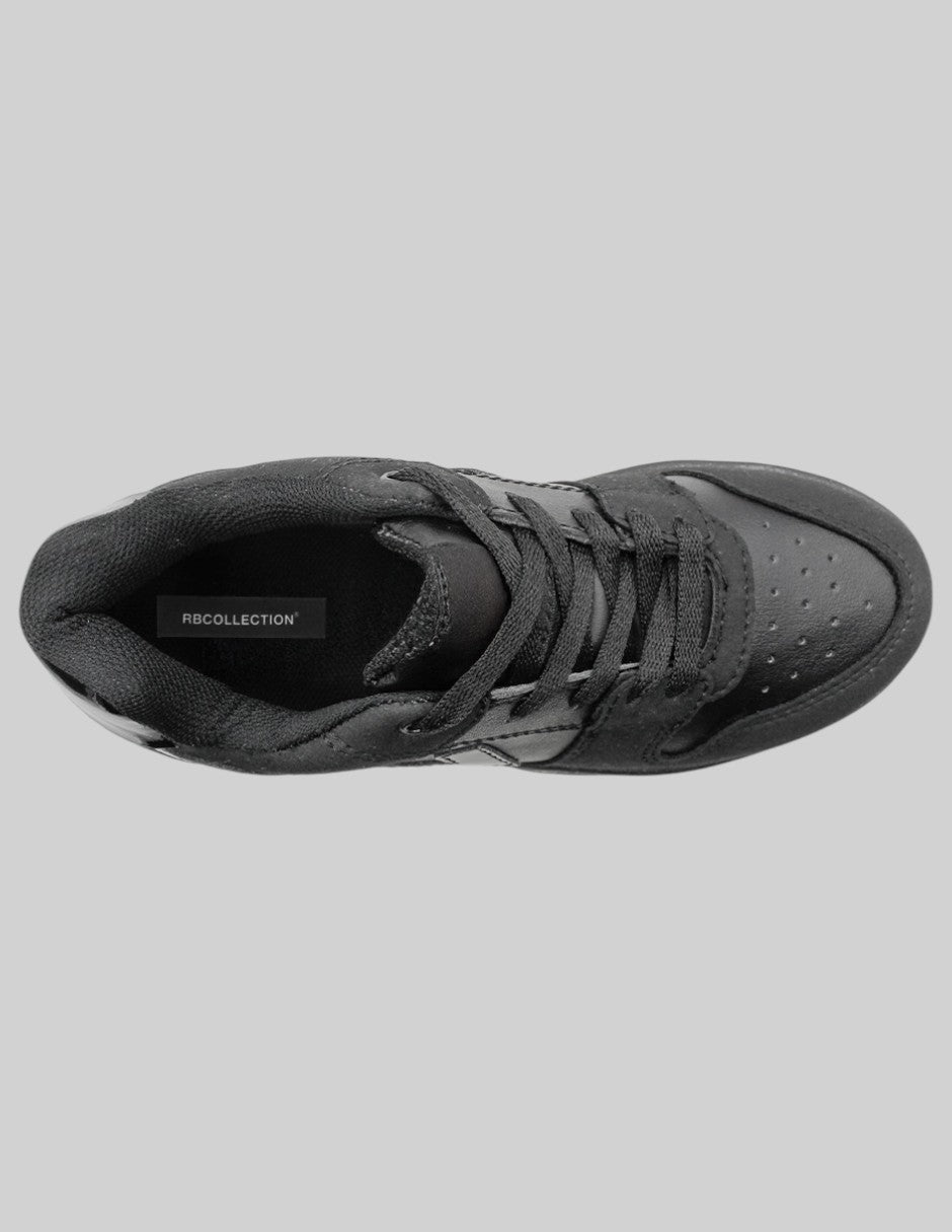 Tenis Kids en Piel vegana – Negro