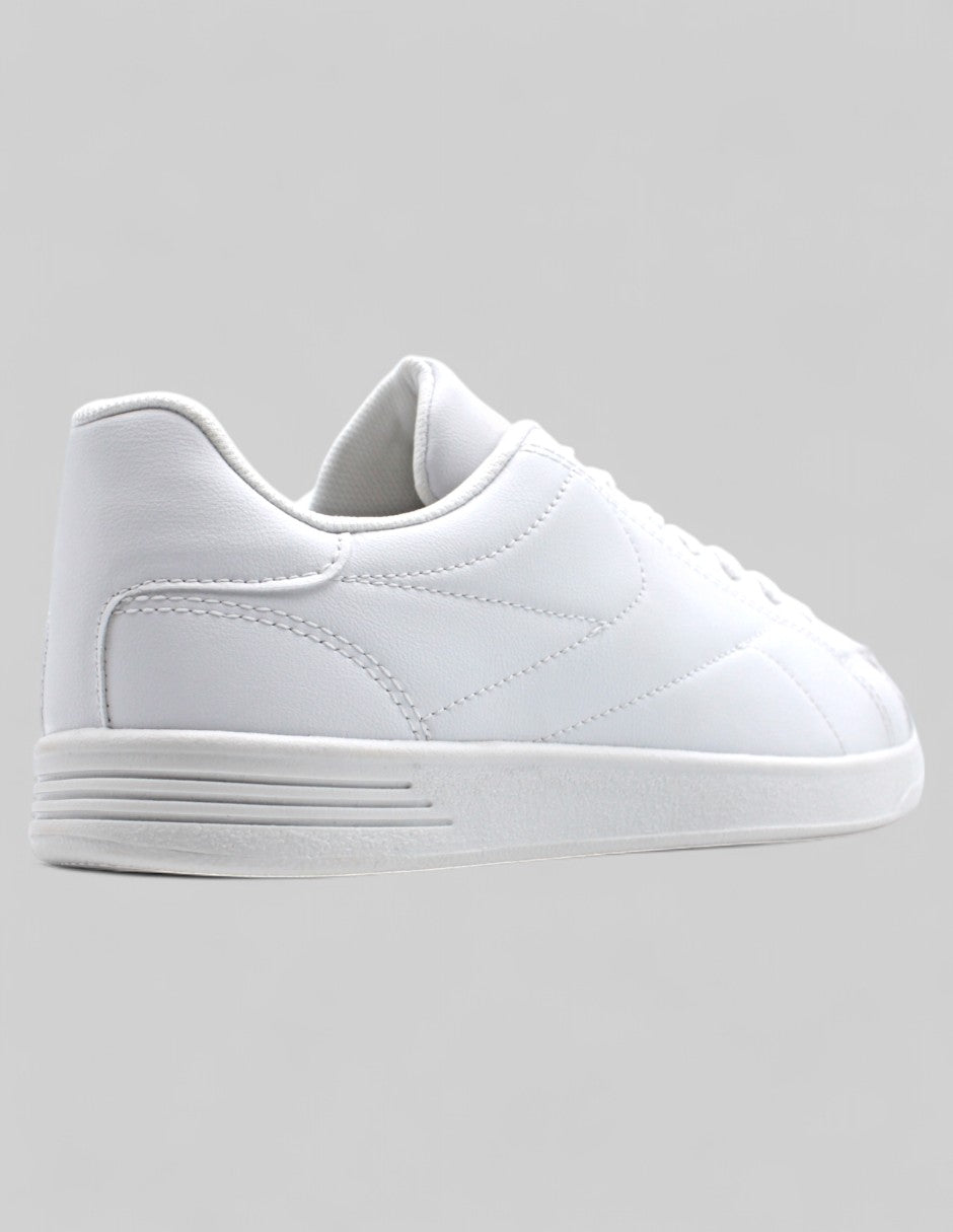 Tenis con cordones Agle Piel vegana - Blanco