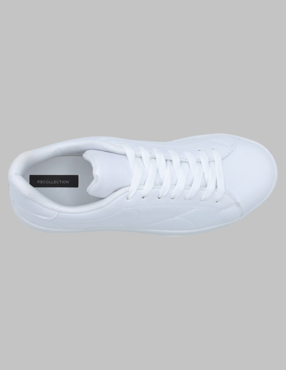 Tenis con cordones Agle Piel vegana - Blanco