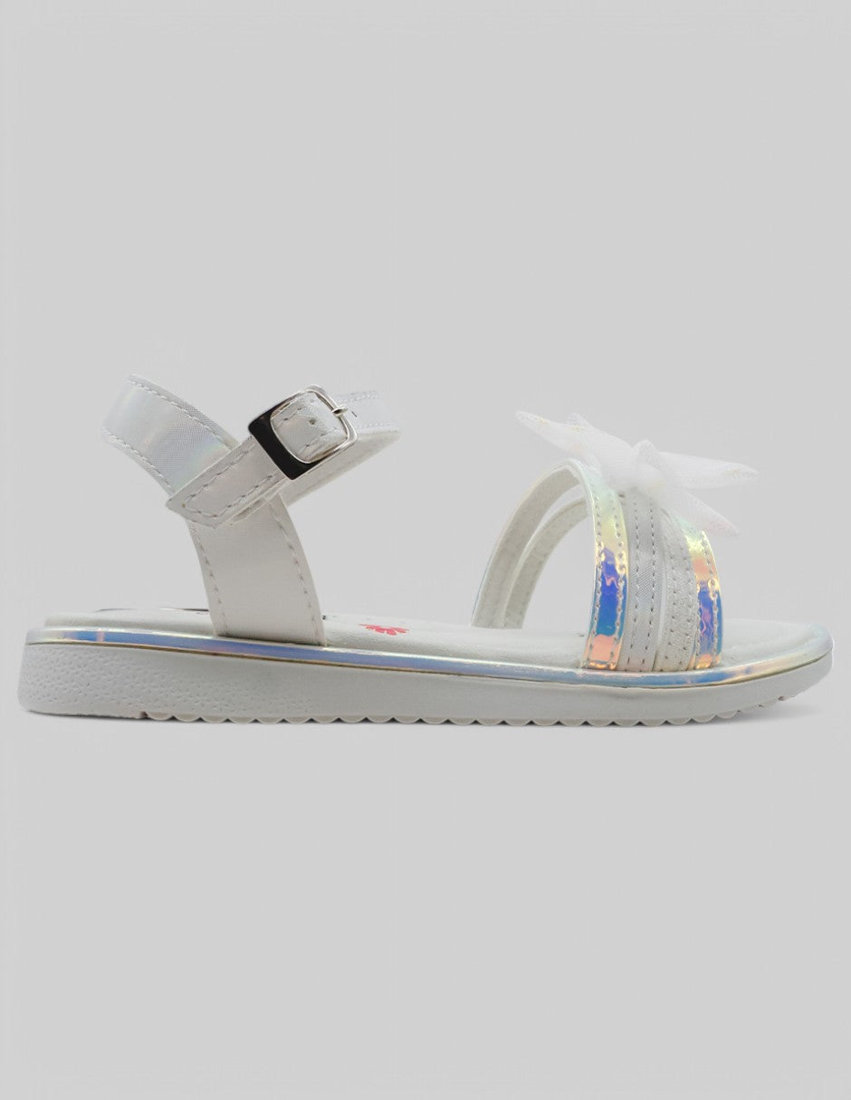 Sandalias Kids en Piel vegana – Blanco
