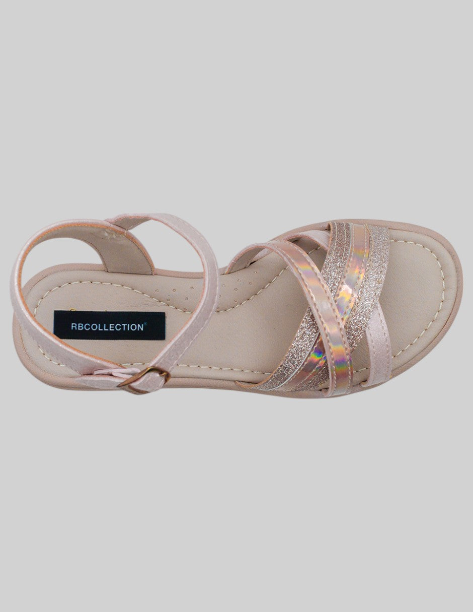 Sandalias Kids en Piel vegana – Rosa