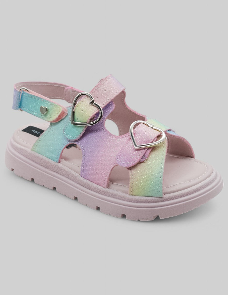 Sandalias Exterior Piel vegana Color Multicolor Para Niña De RBCOLLECTION