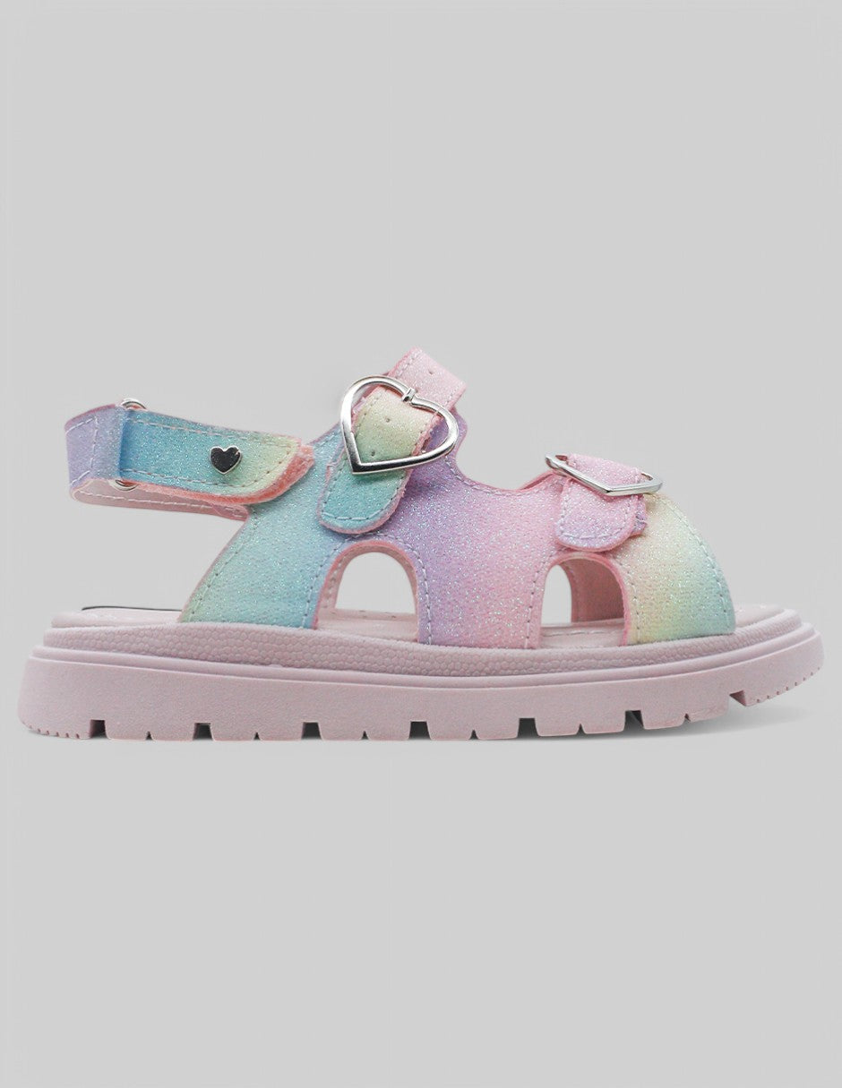 Sandalias Kids en Piel vegana – Multicolor