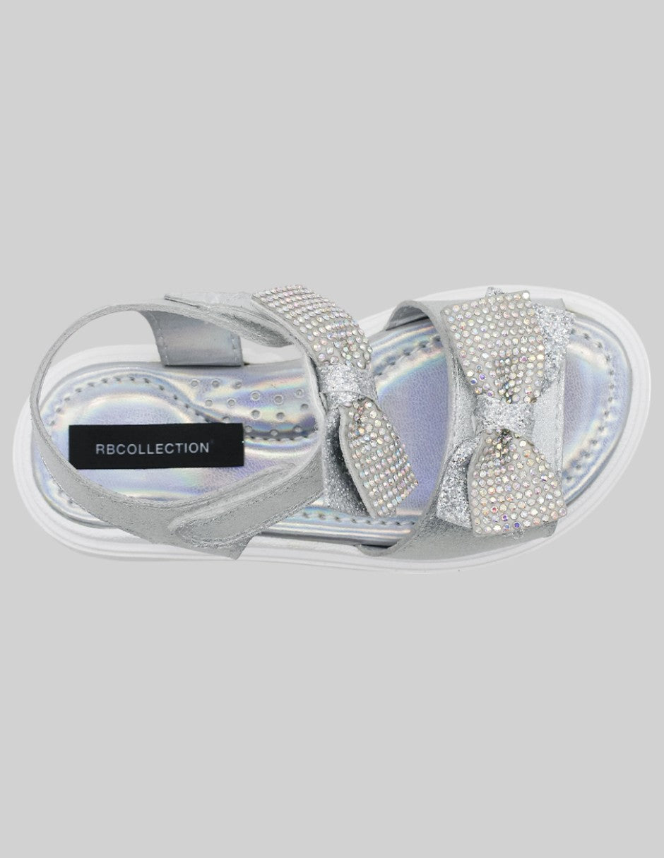 Sandalias Kids en Piel vegana – Plata
