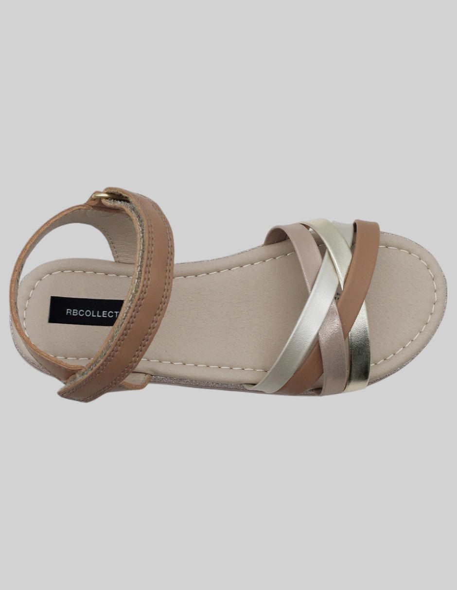 Sandalias Kids en Piel vegana – Café