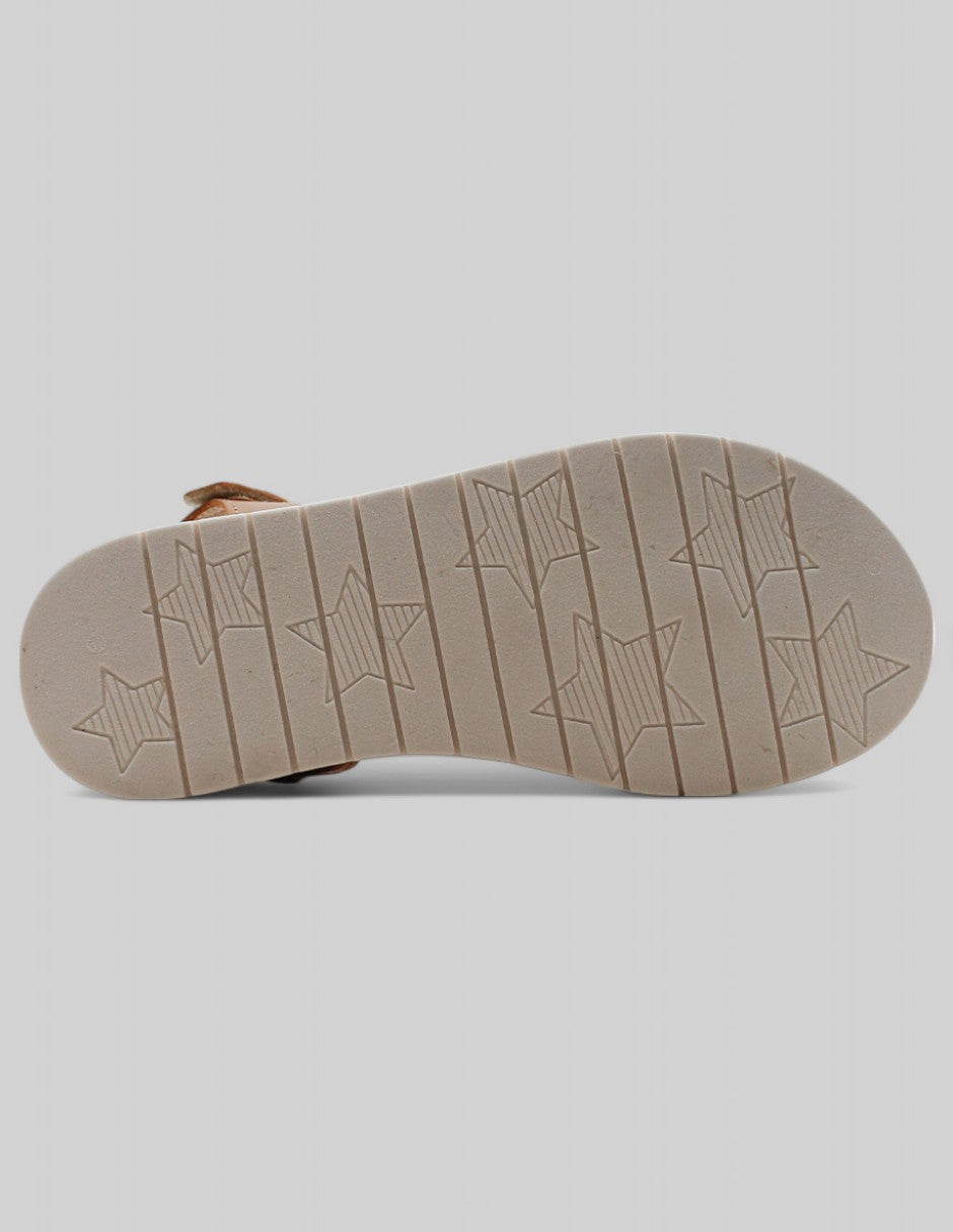 Sandalias Kids en Piel vegana – Café