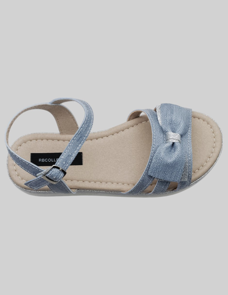 Sandalias Kids en Piel vegana – Azul