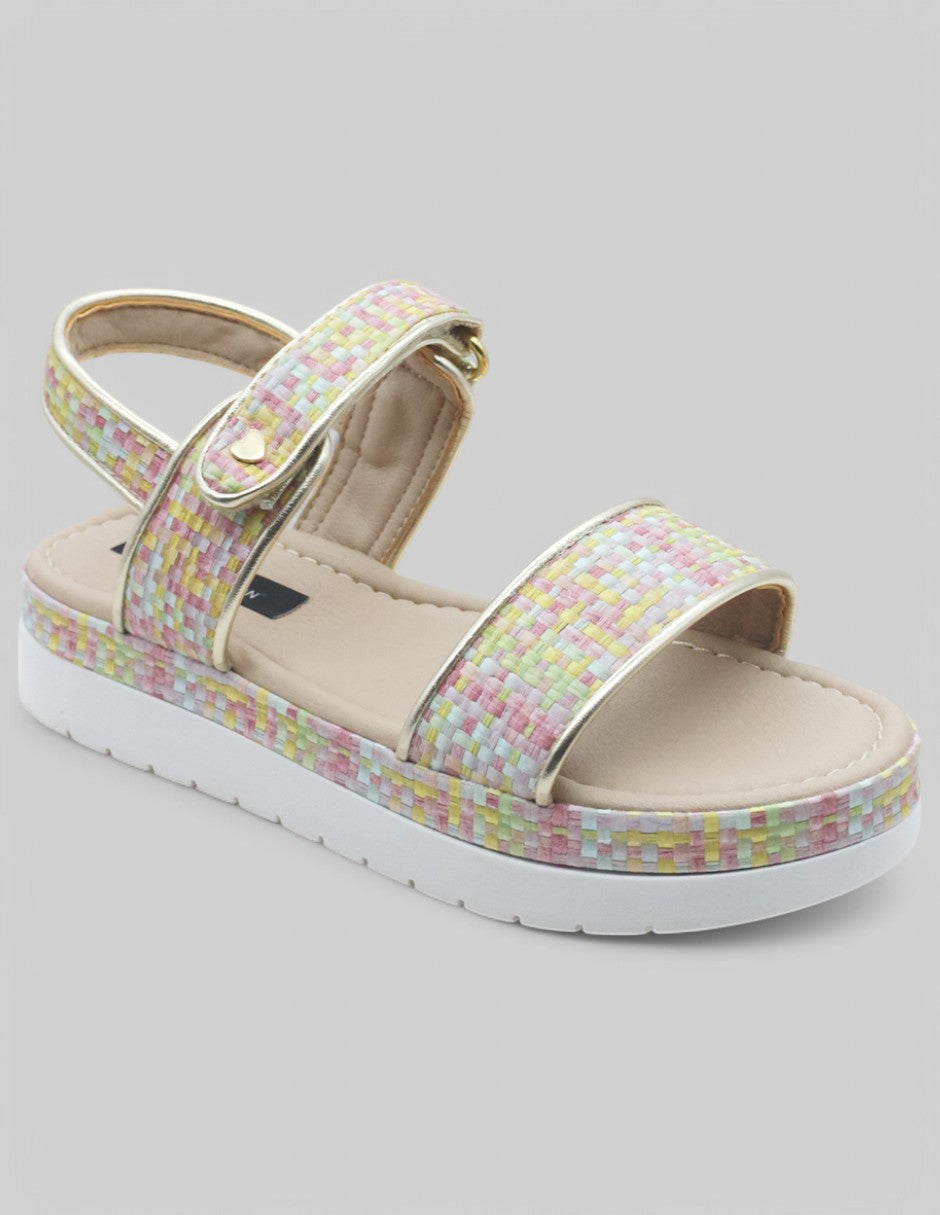 Sandalias Exterior Piel vegana Color Multicolor Para Niña De RBCOLLECTION
