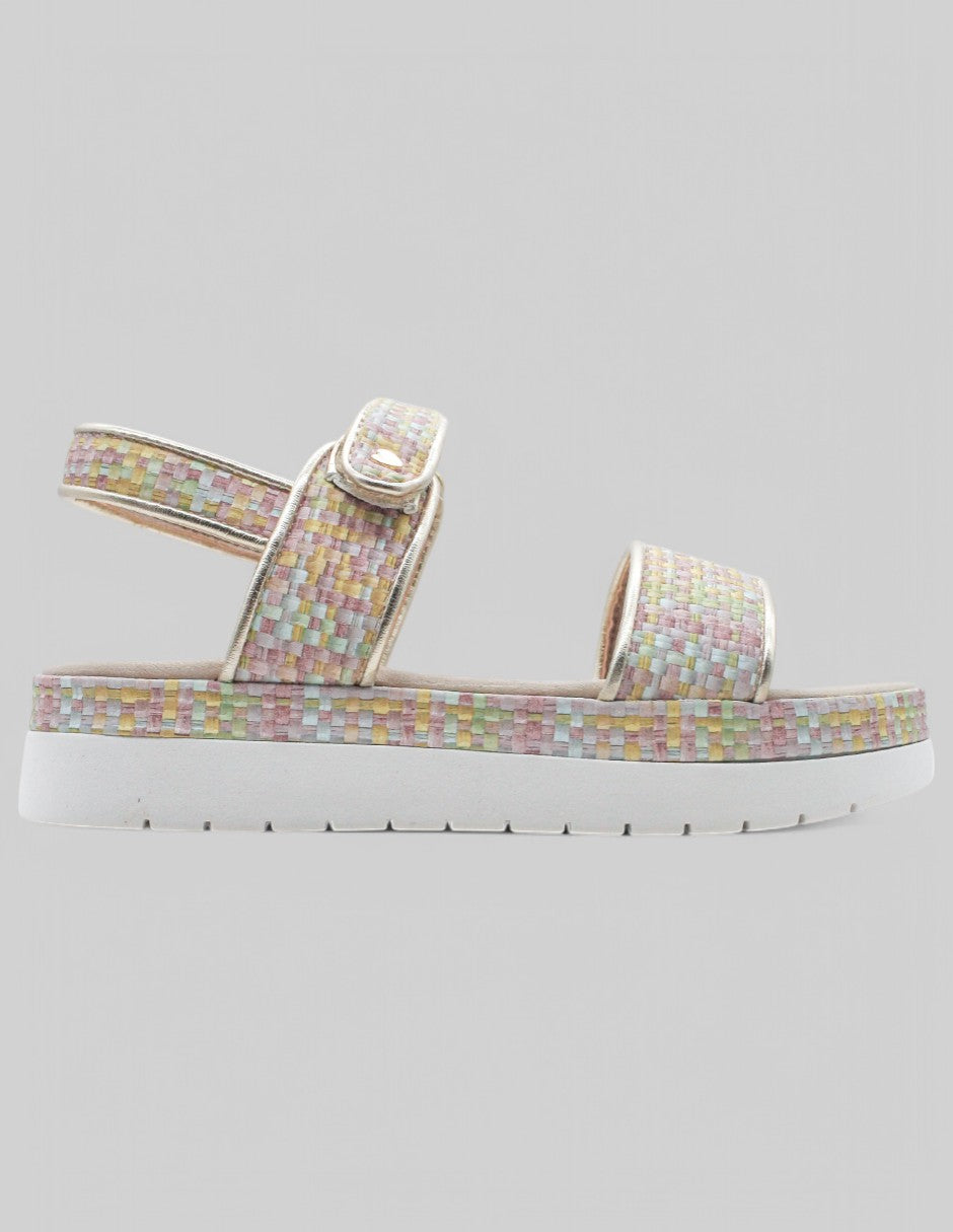 Sandalias Kids en Piel vegana – Multicolor