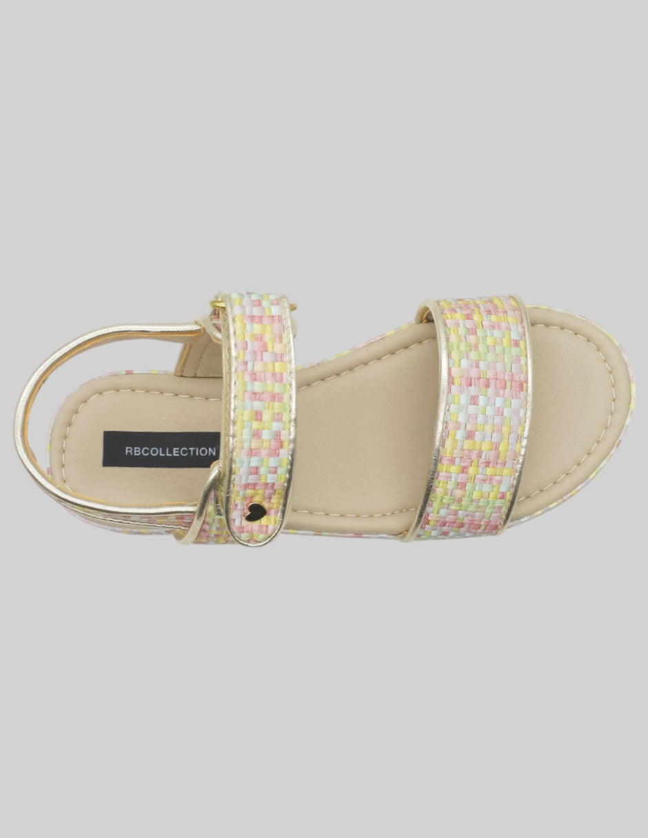 Sandalias Kids en Piel vegana – Multicolor