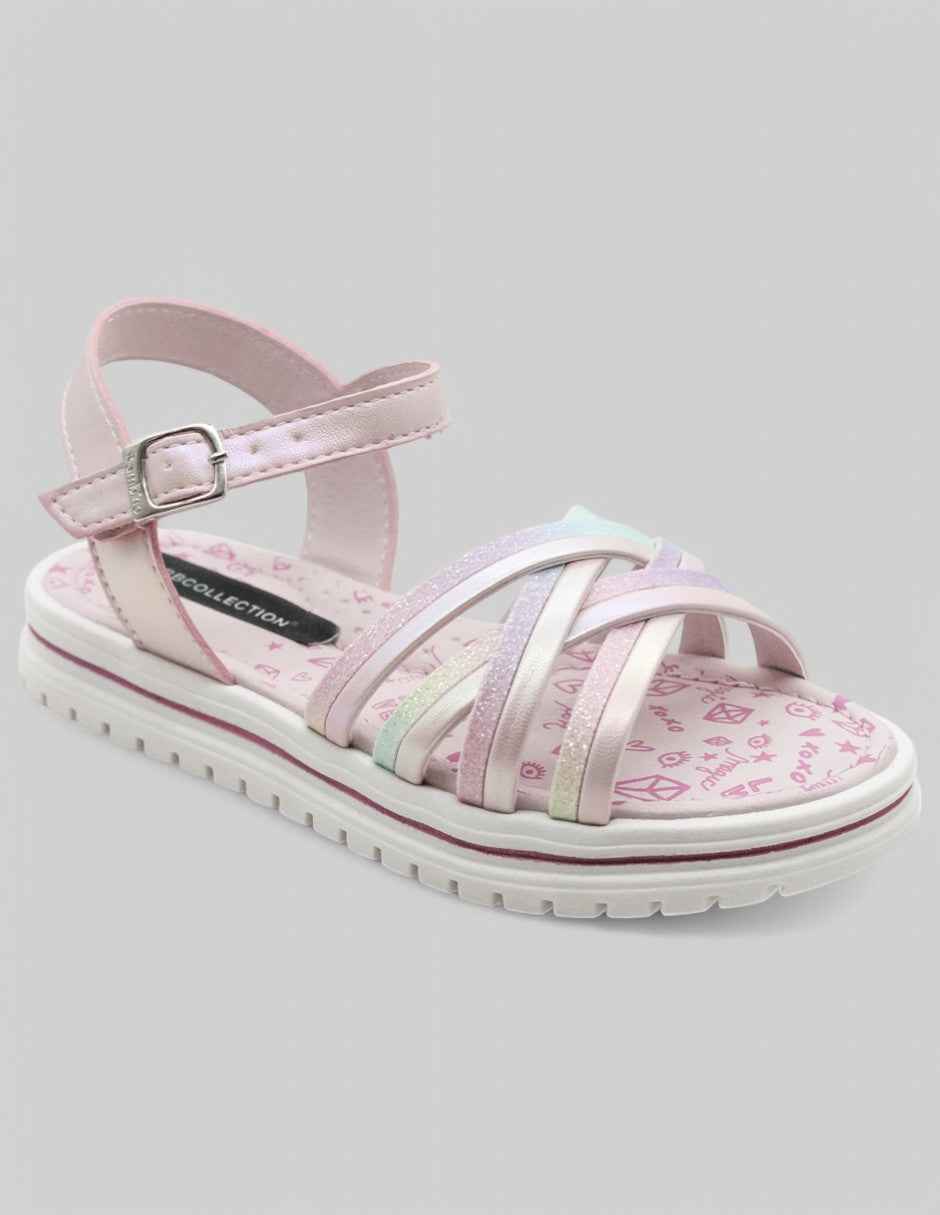 Sandalias Exterior Piel vegana Color Multicolor Para Niña De RBCOLLECTION
