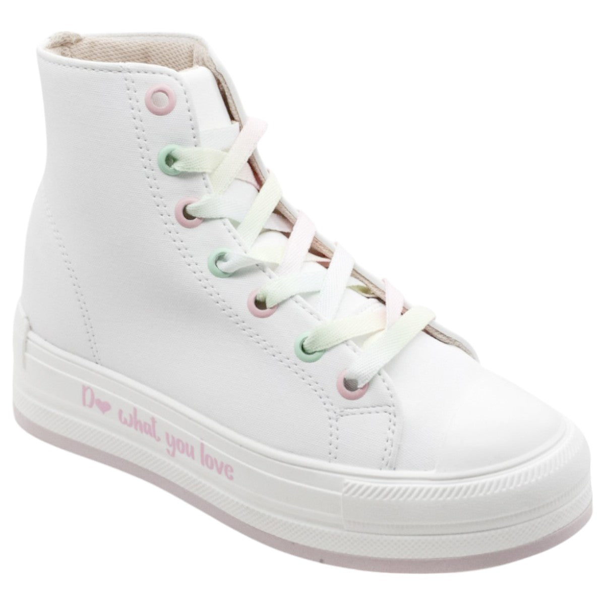 Tenis Exterior Textil Color Blanco Para Niña De RBCOLLECTION