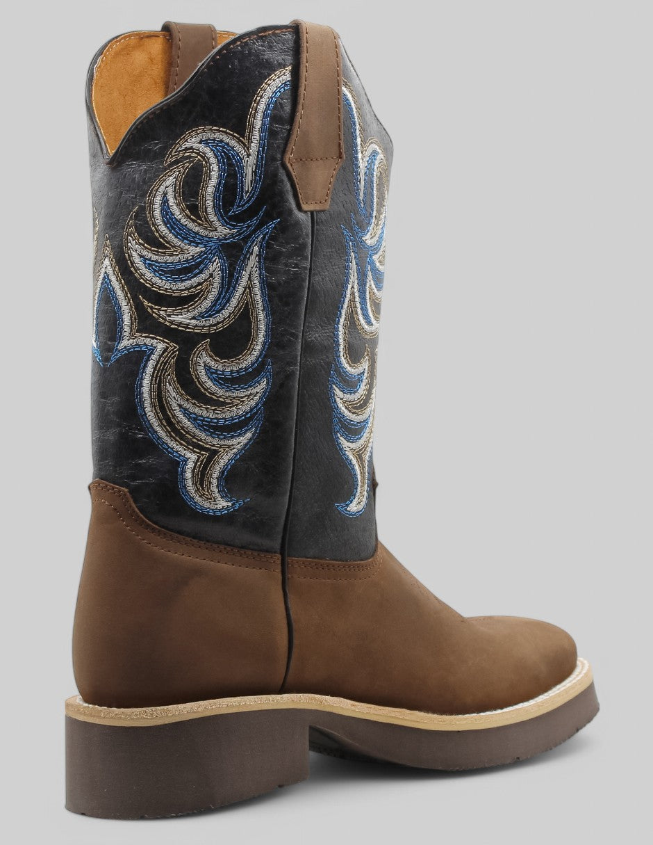 Botas western Cowboy en Piel – Café