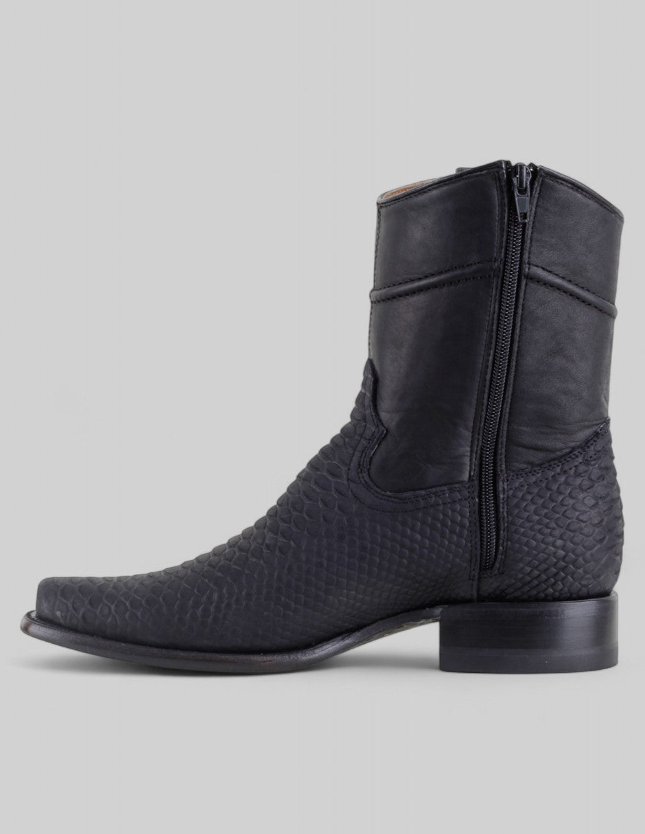 Botas tipo western Cowboy en Piel – Negro
