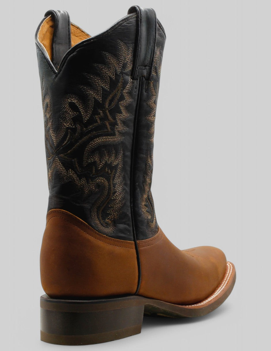 Botas western Cowboy en Piel – Café