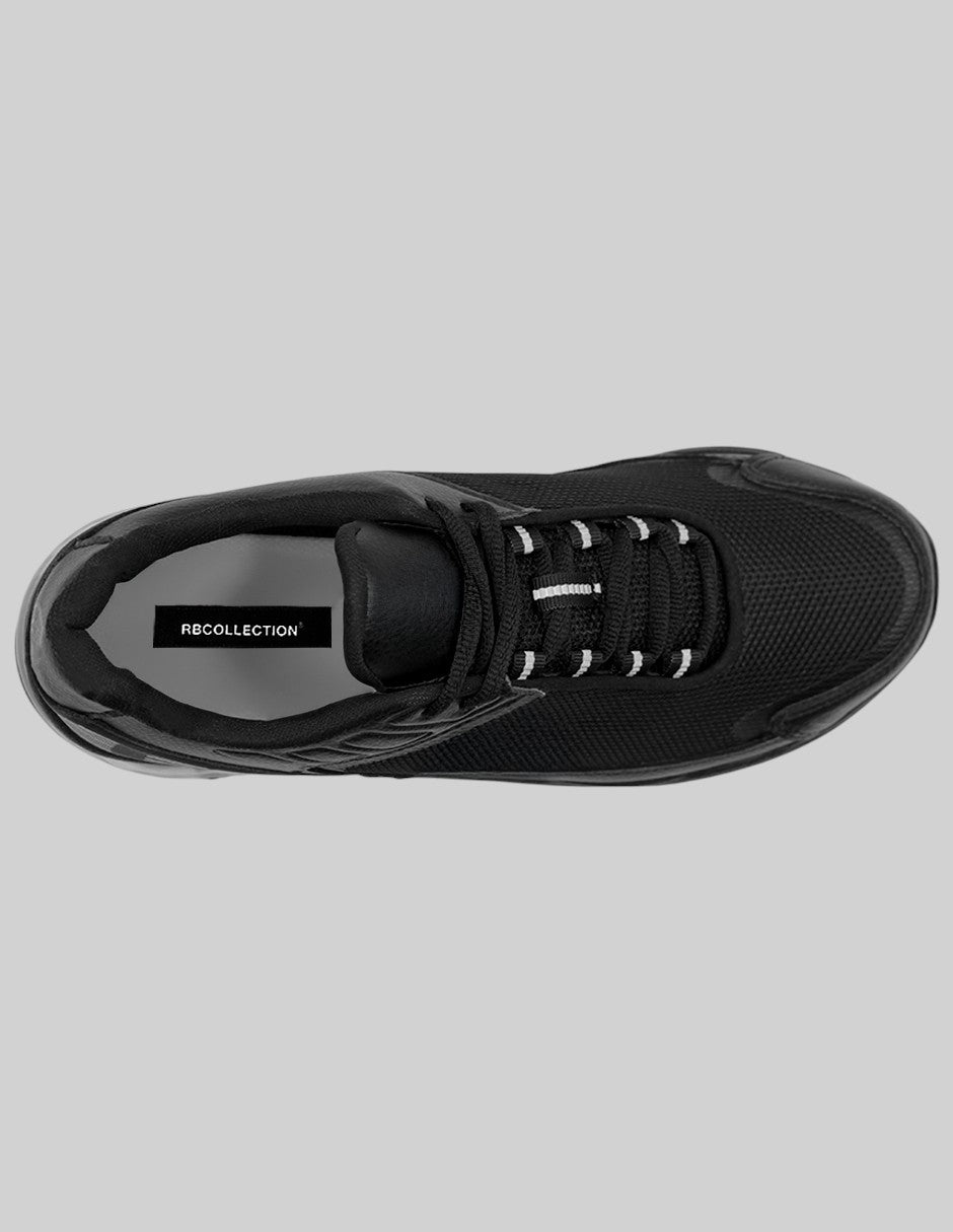 Tenis para correr Sport en Piel vegana – Negro